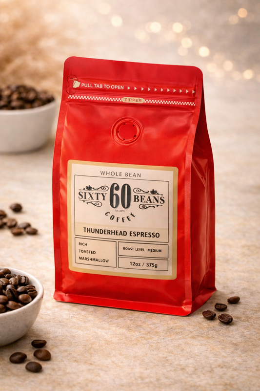 Thunderhead Espresso Whole Bean – Smooth, Bold & Rich Flavor(12OZ)