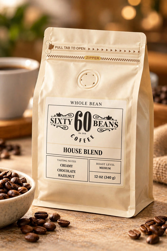House Blend 12 oz cream bag