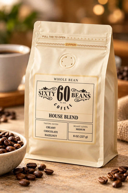 House Blend 8 oz cream bag