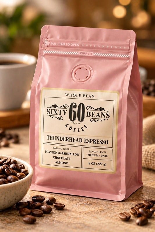 Thunderhead Espresso 8 oz pink bag